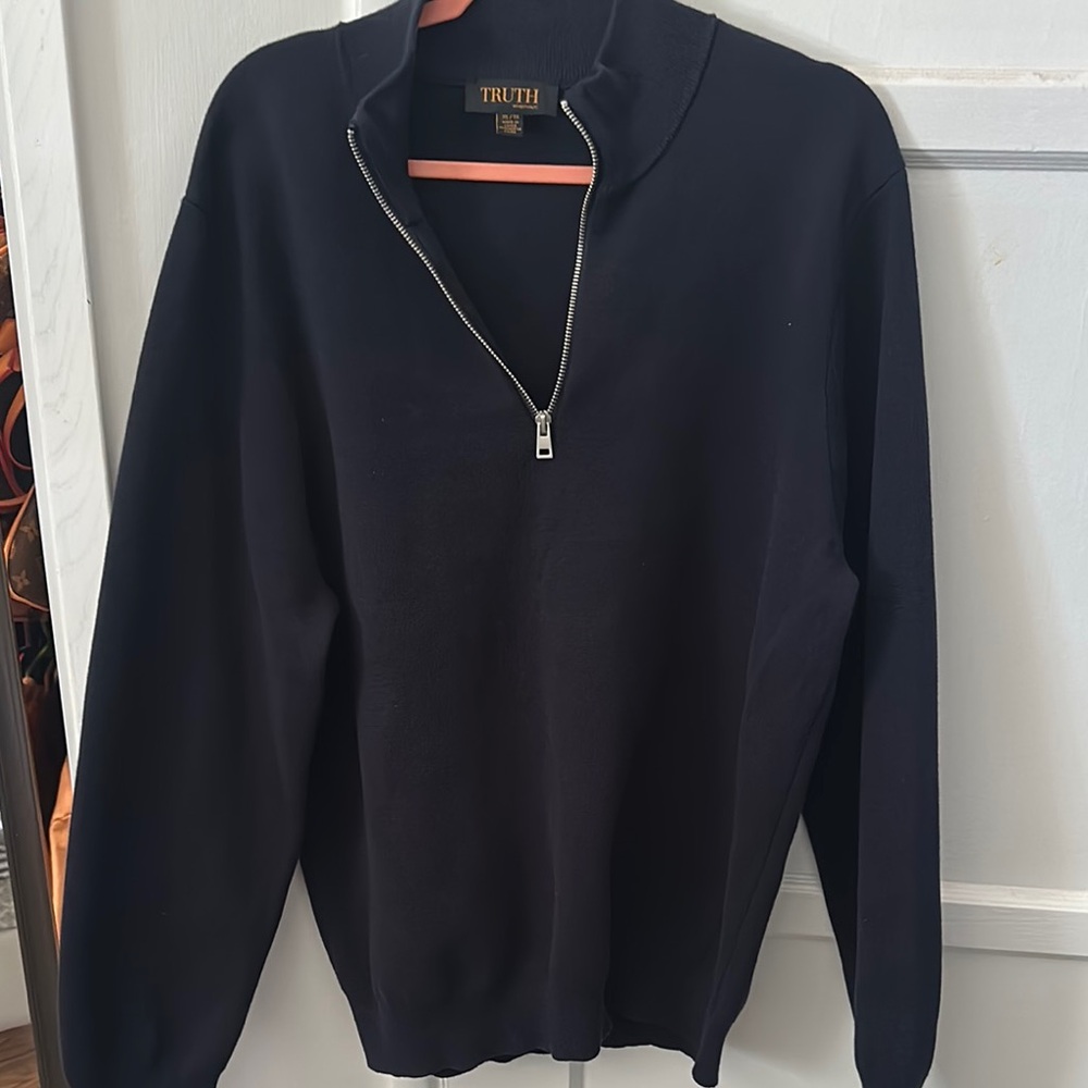 Truth Men's Black Quarter-Zip Sweater